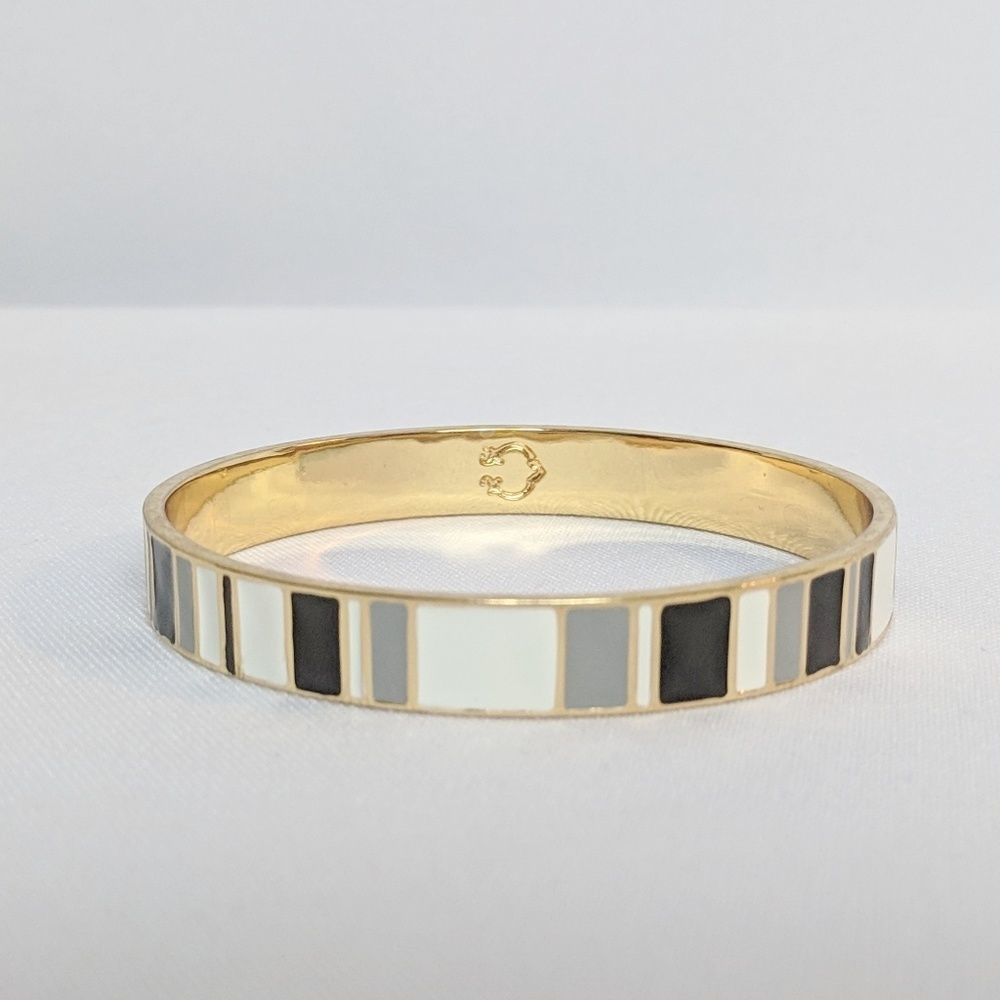 C. Wonder Black White Grey Enamel Bracelet